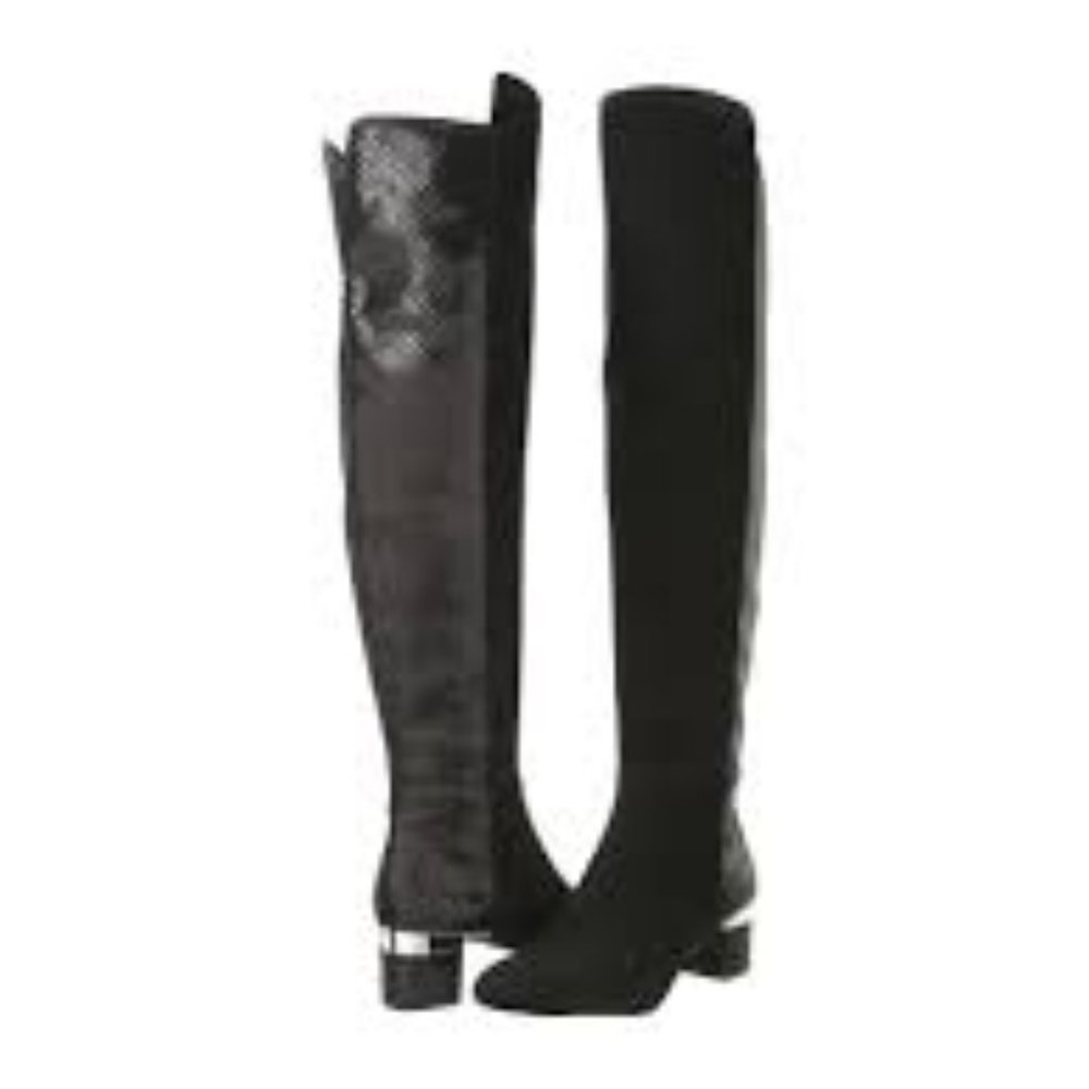 MICHAEL KORS Over-the-Knee Suede Boots - Alaysia size 5.5- medium heel - Picture 5 of 6